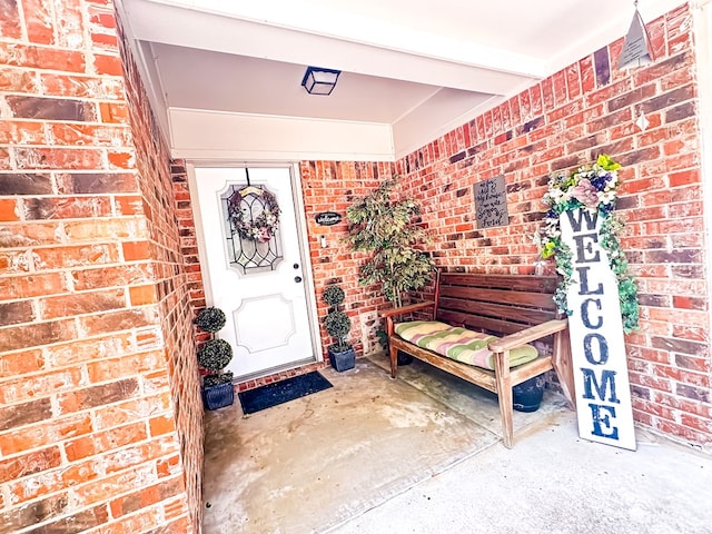property entrance with a porch
