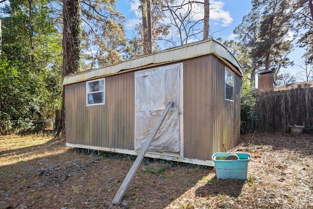 view of outbuilding