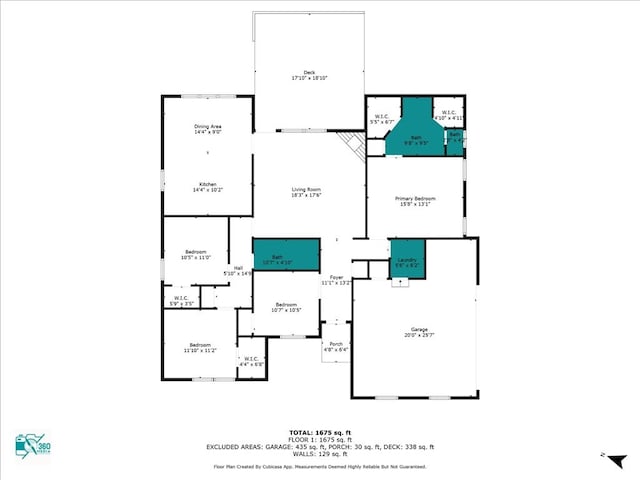 602 April Dr, Lufkin, TX 75904 - view of floor plan / room layout
