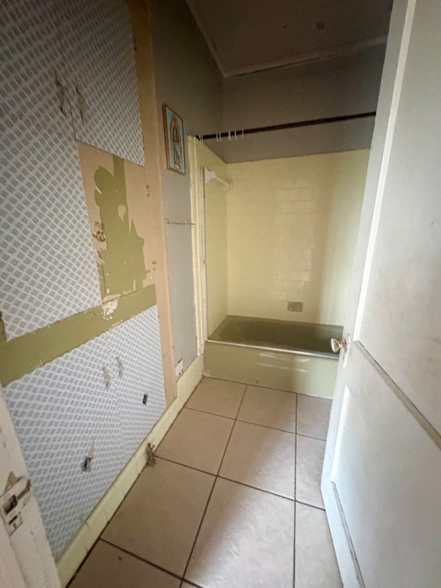 bathroom featuring tile patterned flooring