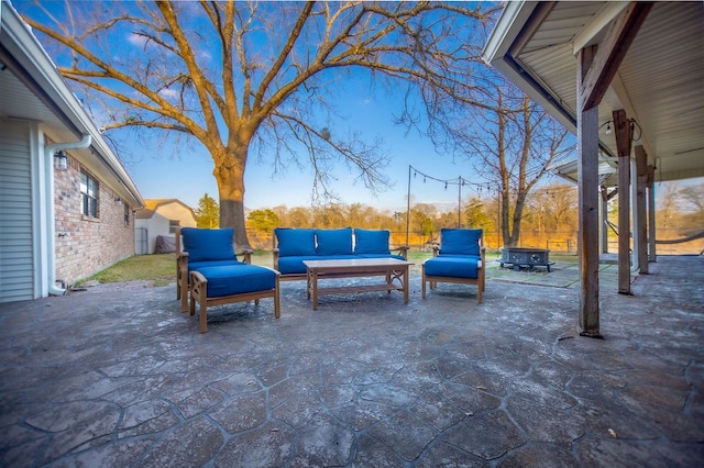 view of patio / terrace with outdoor lounge area