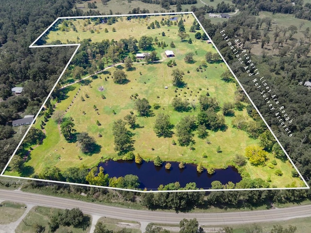 339 Liles Ln, Hudson, TX 75904 - aerial overview of property's location featuring property boundaries highlighted and a nearby body of water