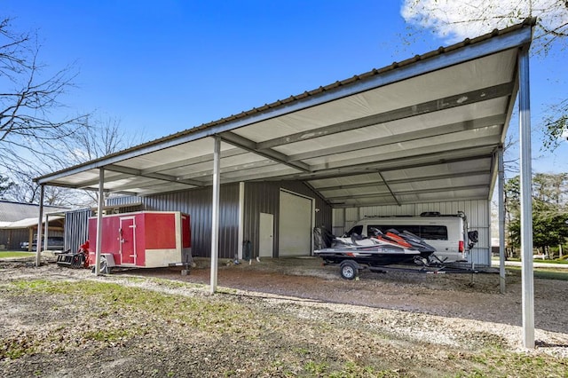 view of parking / parking lot