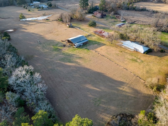 bird's eye view featuring a rural view