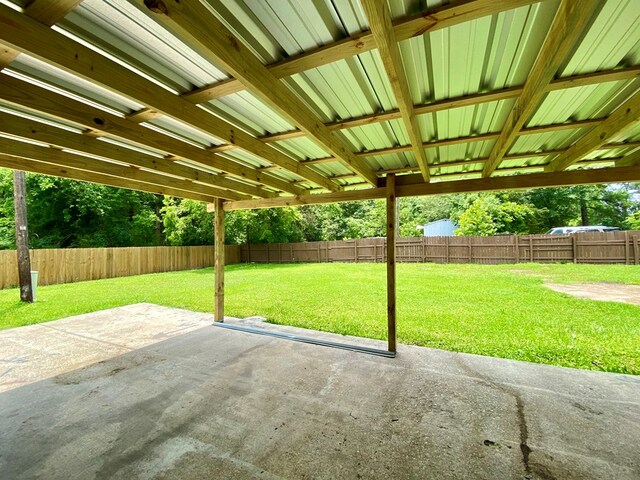 122 Otteson Ln, Lufkin, TX 75901 - fenced backyard with a patio