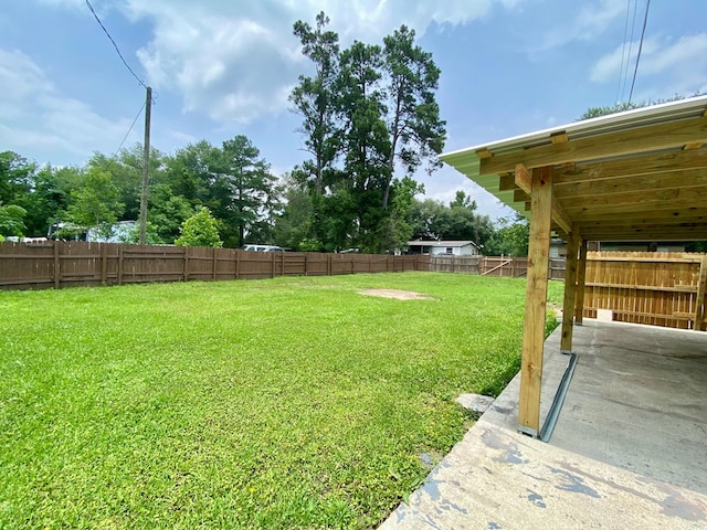 122 Otteson Ln, Lufkin, TX 75901 - fenced backyard with a patio