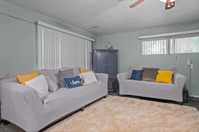 408 Bob St, Lufkin, TX 75904 - living room featuring ceiling fan