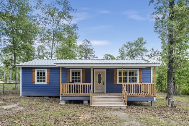 view of front of house with a porch