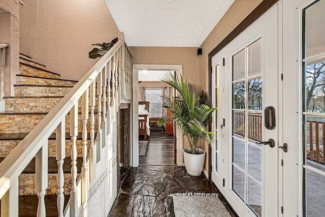 interior space with french doors