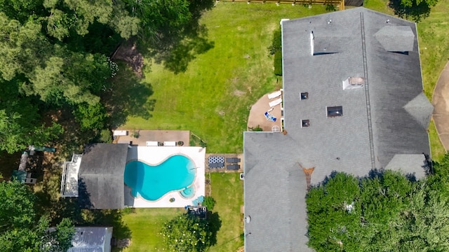 1514 Spanish Moss Dr, Lufkin, TX 75904 - bird's eye view of a pool area