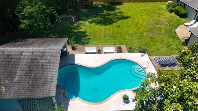 1514 Spanish Moss Dr, Lufkin, TX 75904 - aerial view of a pool area