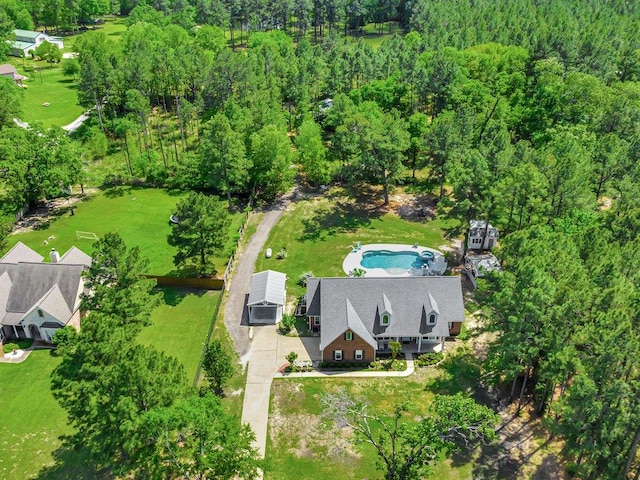 view of pool with an outdoor structure, a patio area, a pool with connected hot tub, a gazebo, and a lawn