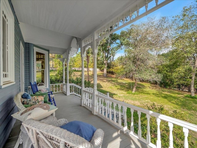 view of patio / terrace featuring a porch