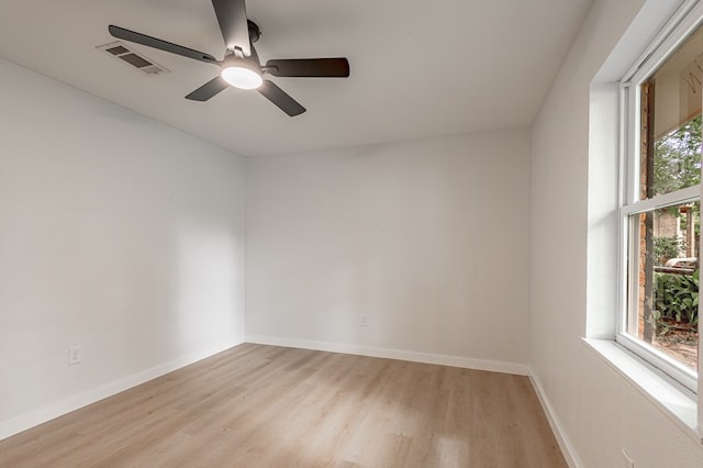 1311 Walnut Bend Dr, Lufkin, TX 75904 - unfurnished room with light wood-type flooring and ceiling fan