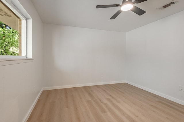 1311 Walnut Bend Dr, Lufkin, TX 75904 - spare room featuring light wood-style flooring and a ceiling fan