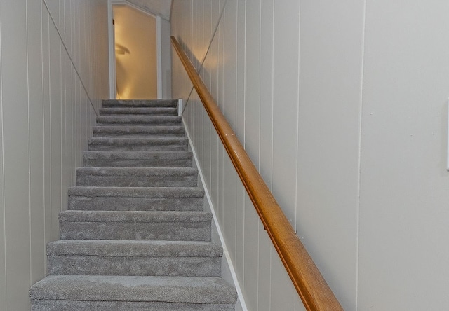 view of staircase