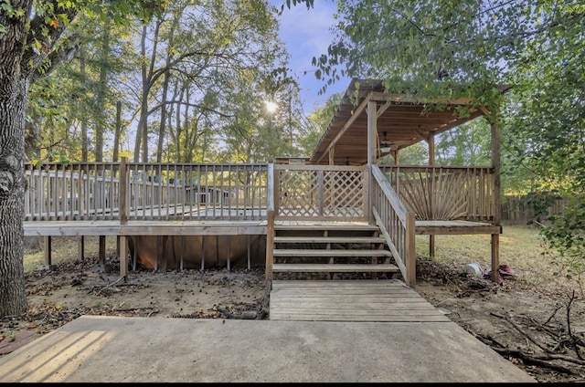 1411 Ryan Chapel Rd, Diboll, TX 75941 - wooden deck with stairway