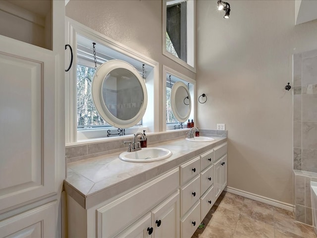 bathroom with vanity