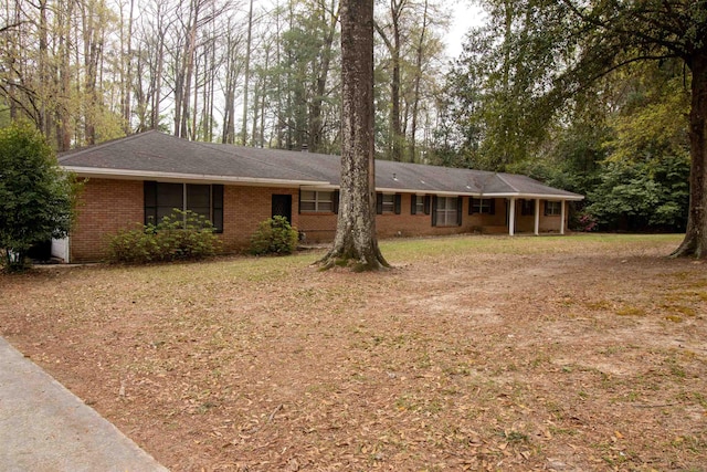 view of ranch-style home