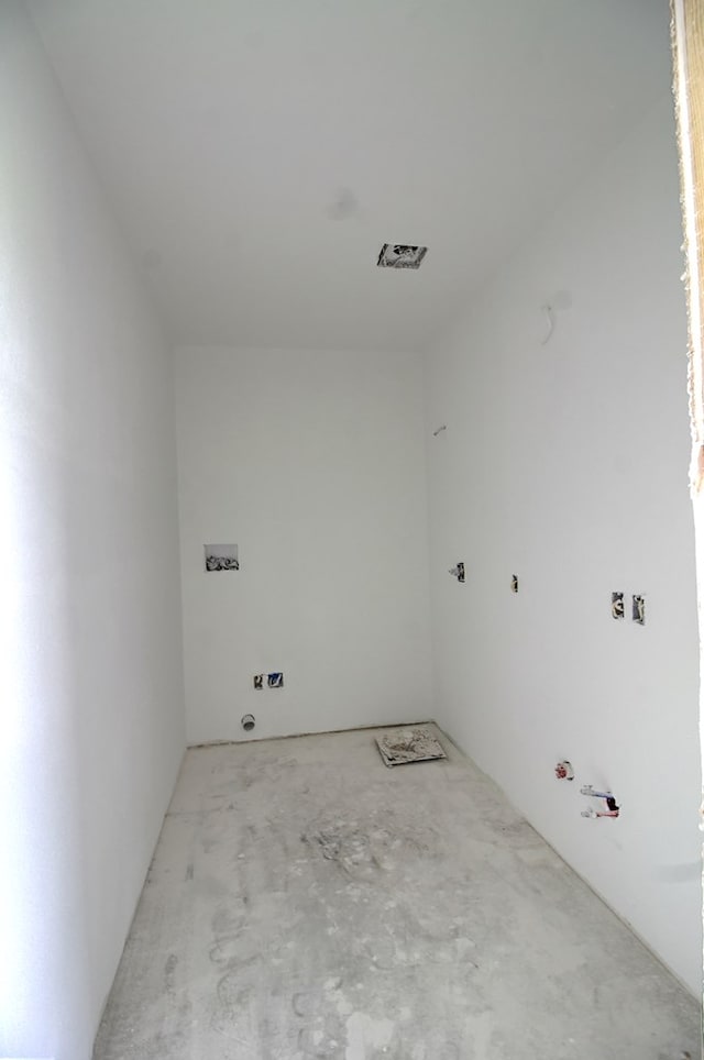 view of laundry area
