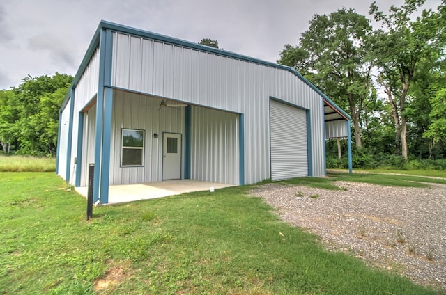 garage with a garage