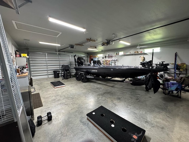 3640 Wingate Blvd, Brookeland, TX 75931 - garage with a garage door opener
