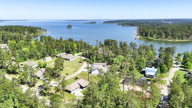 3640 Wingate Blvd, Brookeland, TX 75931 - aerial overview of property's location with a nearby body of water and nearby suburban area