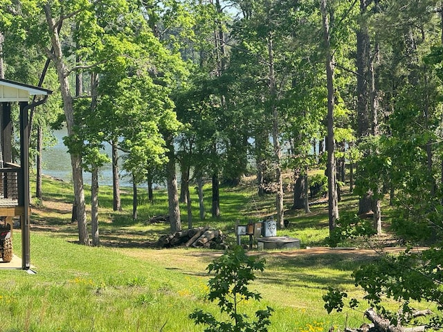 3640 Wingate Blvd, Brookeland, TX 75931 - view of yard featuring a water view