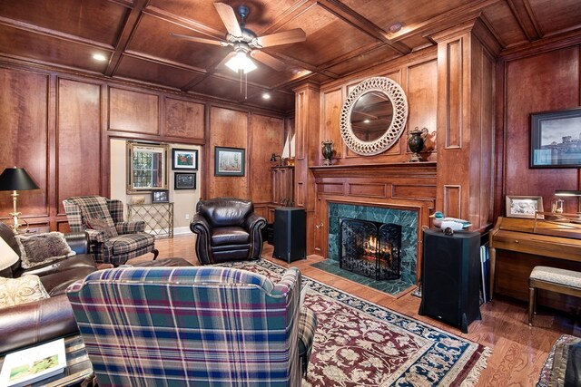 carpeted bedroom with an inviting chandelier and crown molding