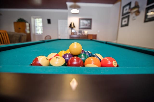 game room featuring pool table