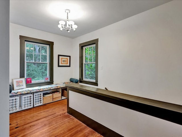 107 W Kerr Ave, Lufkin, TX 74904 - interior space featuring a chandelier and wood finished floors