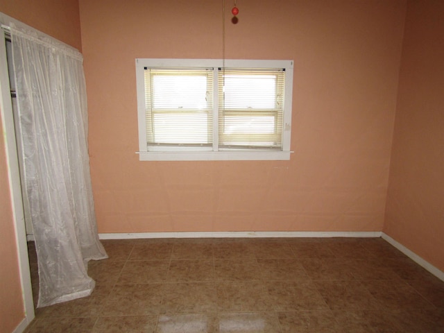 view of spare room