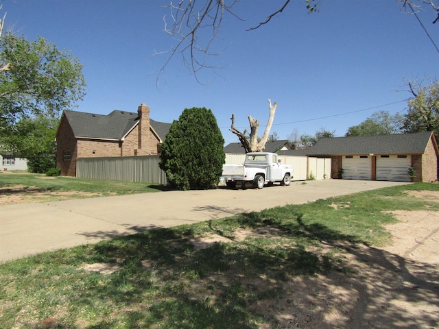 view of home's exterior featuring a garage