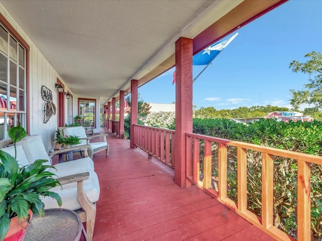 128 Tamie Lowe Rd, Moscow, TX 75960 - wooden deck with a porch