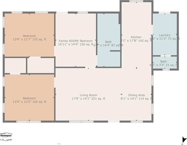 213 Lee Ln, Lufkin, TX 75904 - view of floor plan / room layout