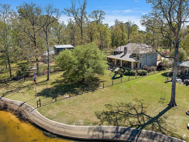 445 Riverbend Dr, Hemphill, TX 75948 - drone / aerial view
