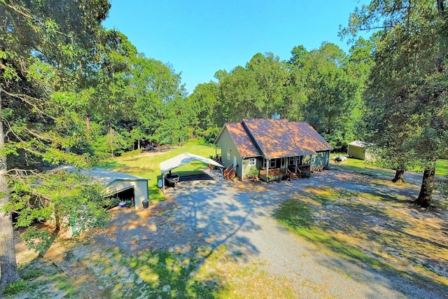 birds eye view of property