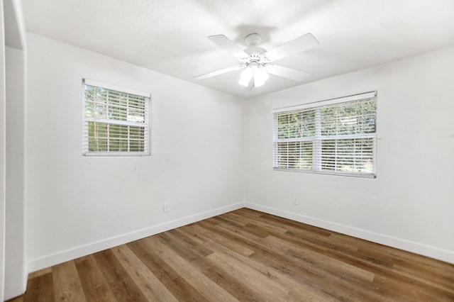 175 Weeks St, Lufkin, TX 75904 - spare room featuring healthy amount of natural light, wood finished floors, and a ceiling fan