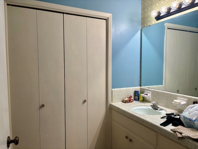 bathroom with vanity