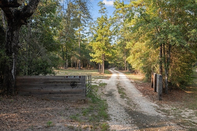 view of road