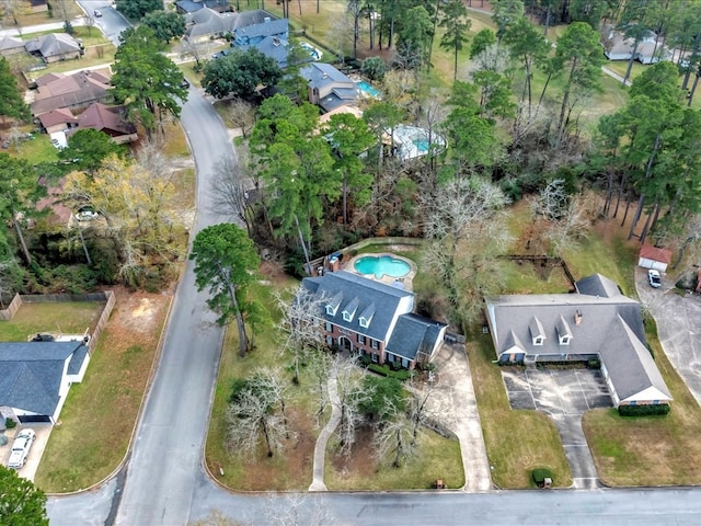 12 Columbia Ct, Lufkin, TX 75901 - aerial view of property's location featuring a pool and nearby suburban area