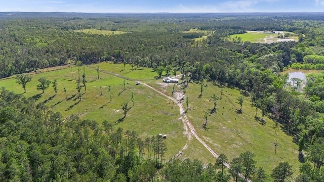 bird's eye view featuring a rural view