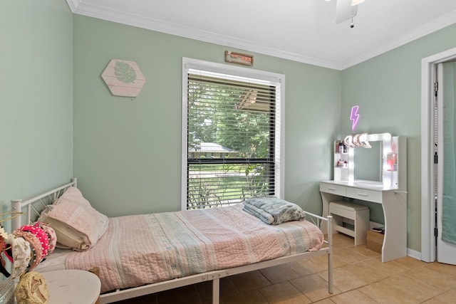 920 Richardson Dr, Jasper, TX 75951 - tiled bedroom with multiple windows, ornamental molding, and baseboards
