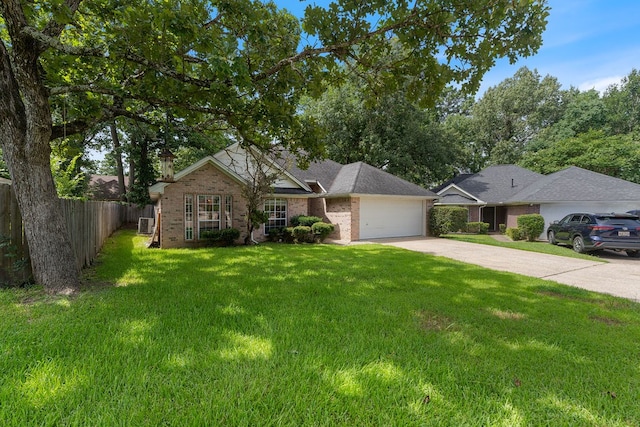 19 Windsor Ct, Lufkin, TX 75901 - view of front of property featuring brick siding, an attached garage, and concrete driveway