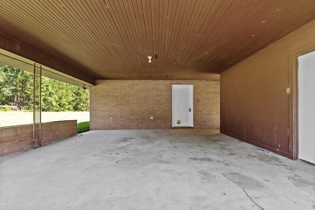 view of patio / terrace featuring an attached carport