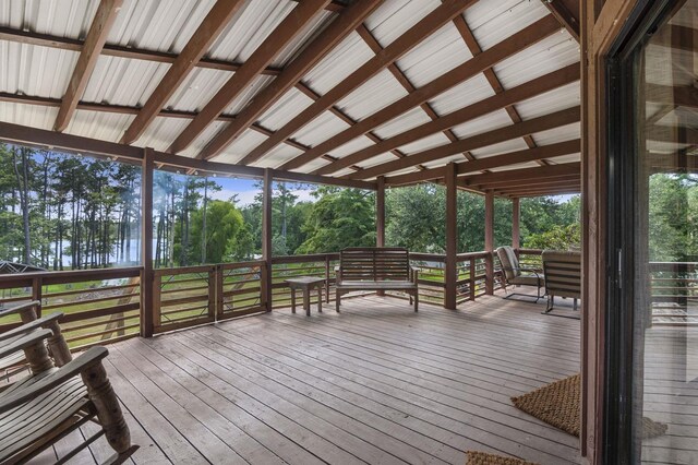 view of wooden terrace