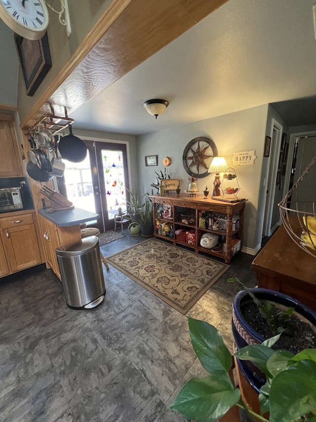 interior space featuring french doors