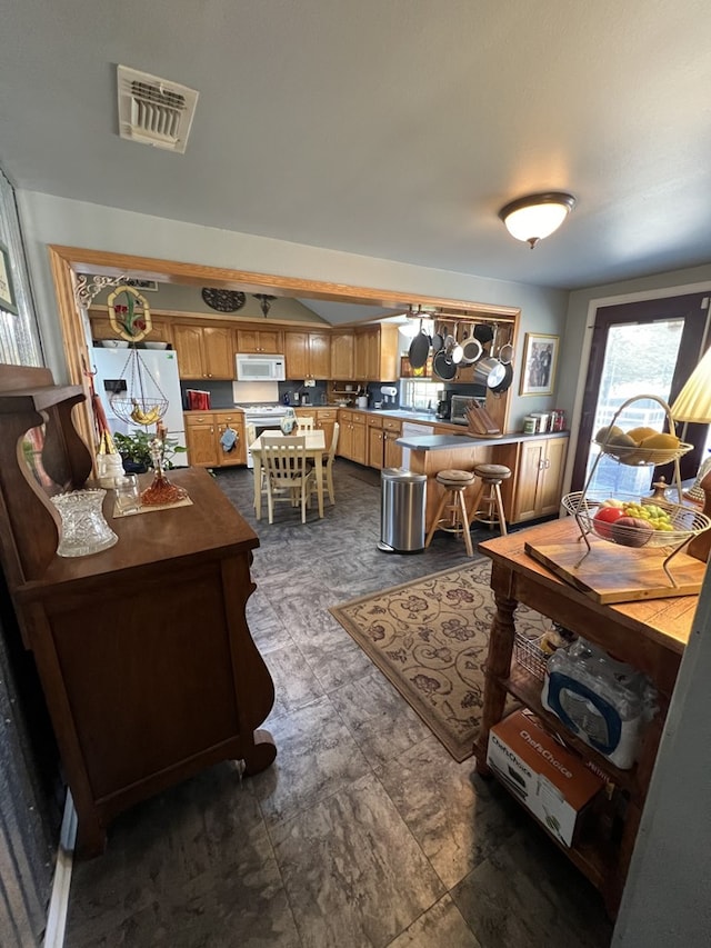 view of dining area