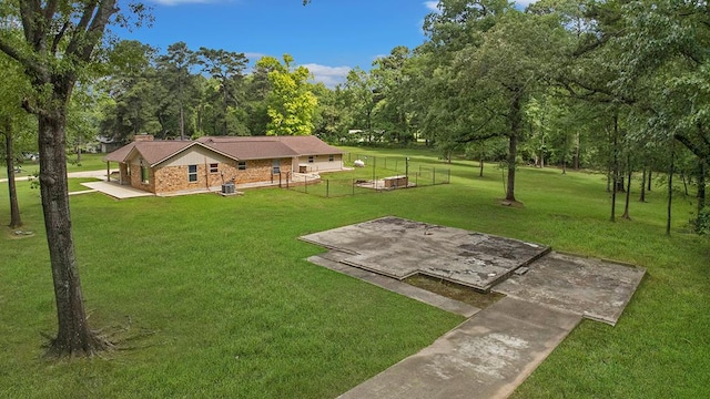 exterior space featuring a yard