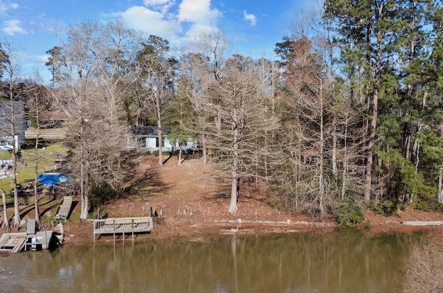 exterior space featuring a water view